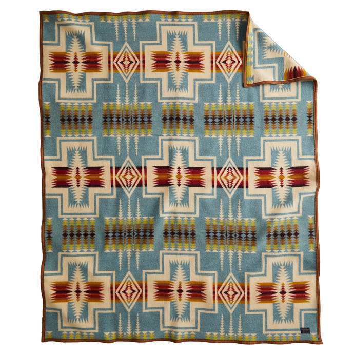 Pendleton Shale Harding Jacquard Wool Blanket Twin Front