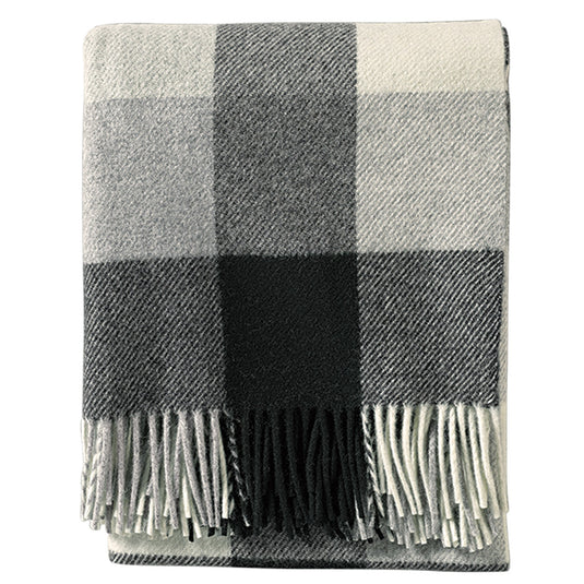 Pendleton Eco-Wise Black and Ivory Washable Wool Blanket, Throw