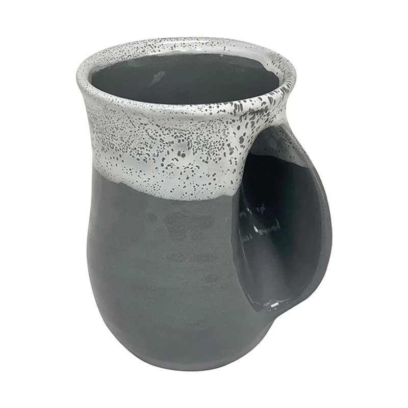 Load image into Gallery viewer, Clay In Motion Snowcap Handwarmer Mug, Right Hand. 19-SNOWCAP

