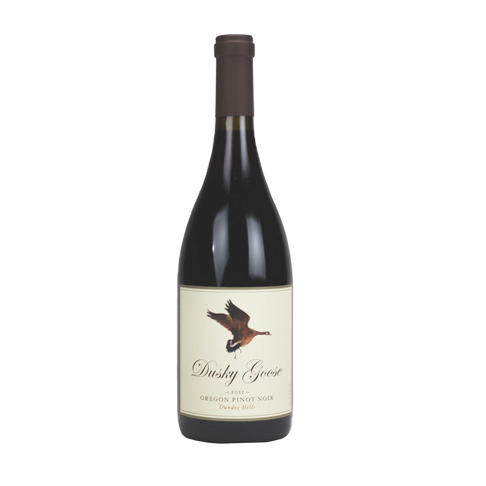 2011 Dusky Goose Pinot Noir, front of bottle
