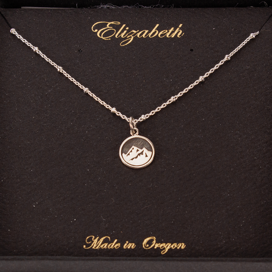 Elizabeth Jewelry Mountain Charm Necklace charm