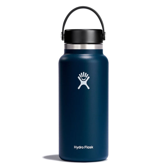 Hydro Flask Indigo Wide Mouth Bottle, Made In Oregon