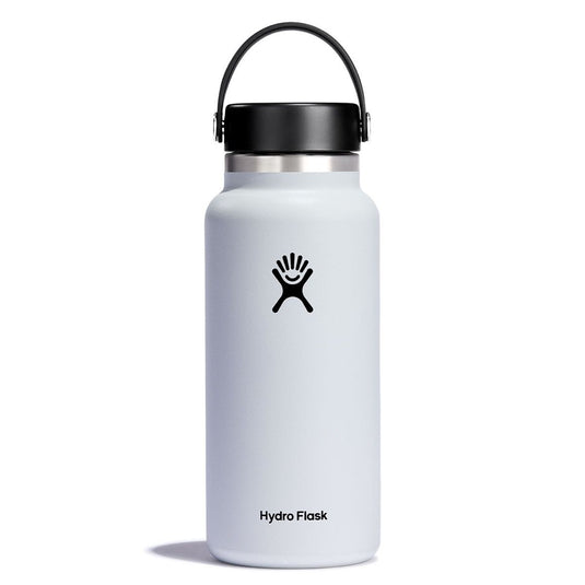 Hydro Flask 32OZ Water Bottle Wide Mouth with Leak-proof Cap White