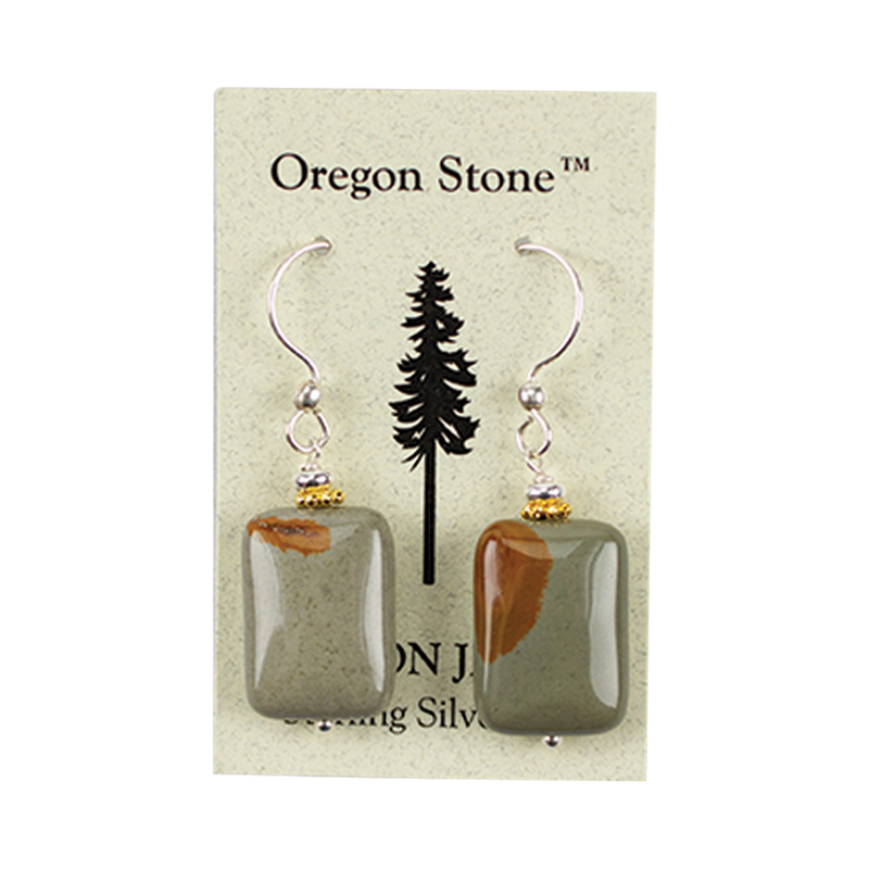 Load image into Gallery viewer, Oregon Stone Wildhorse Jasper Earrings
