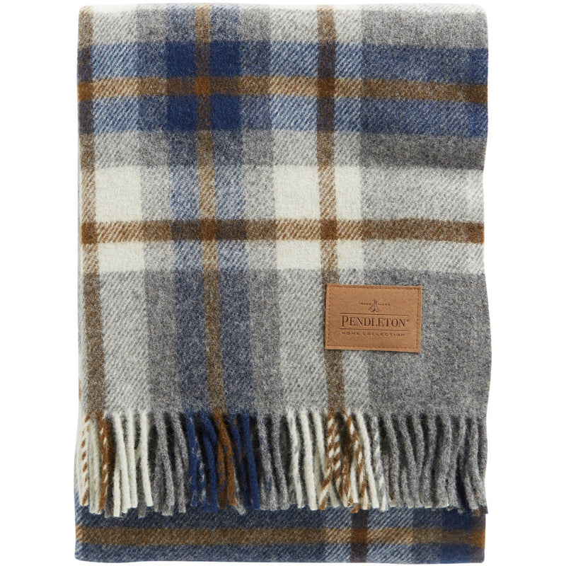 Pendleton Throw Robe Pendleton Motor Robe Raleigh Plaid Throw with Leather Carrier | Made In ...